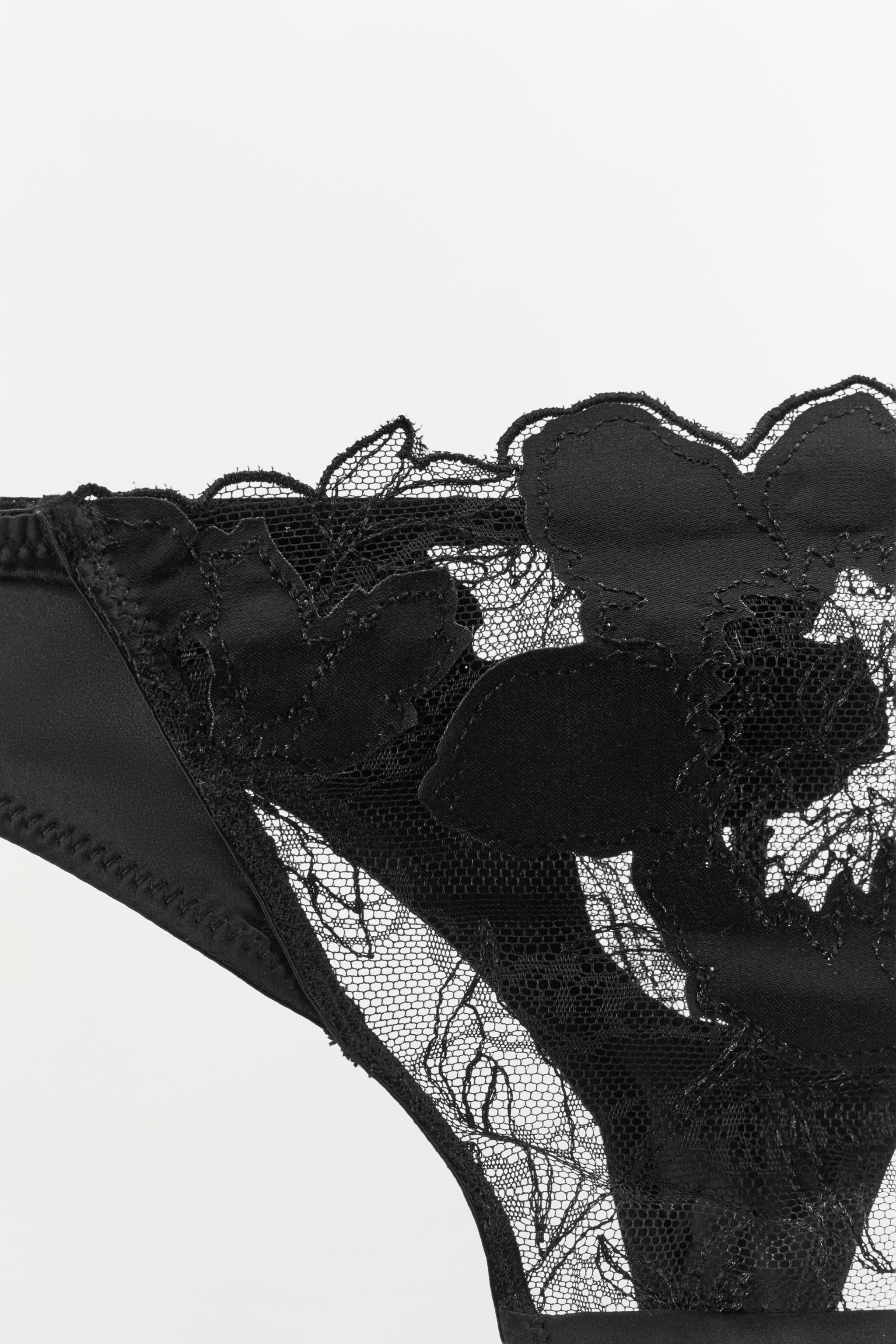 TANGA DENTELLE FLEURS